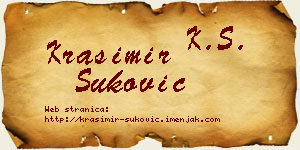 Krasimir Šuković vizit kartica